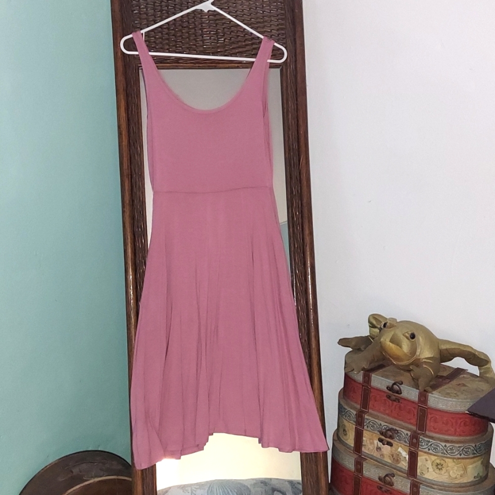 Olivia Rae mauve knit tank dress